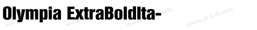 Olympia ExtraBoldIta字体转换